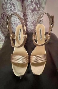 Karl Lagerfeld Schuhe Damen Sandalen High Heels 9,5 M - Bild 1 von 11