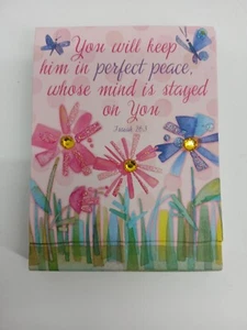 Punch Studio Jeweled Isaiah 26:3 You Will Keep Him In Perfect Peace Mini Notepad - Picture 1 of 5