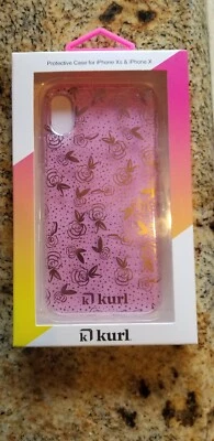 ¡Nuevo! Funda de moda impresa para iPhone XS y iPhone X, - Diseño Rosas Oro Rosa Foto 1 de 2