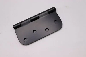 (3-Pk) Design House Door Hardware Hinge Matte Black 4" x 5/8" Radius 188961 - Picture 1 of 1