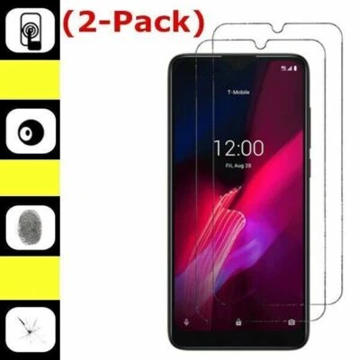 Protector de pantalla de vidrio templado 2P para T-Mobile Revvl 4/4+ Plus/6/6 Pro/V+/6X 5G Foto 1 de 4
