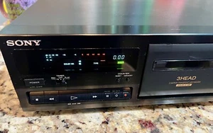 VTG Sony TC-K611S 3 Head Stereo Cassette Deck Player Dolby S FOR PARTS REPAIR - Picture 1 of 12