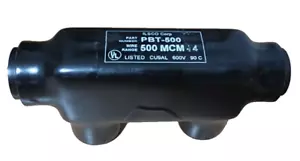 ILSCO PBT-500 MULTI CONNECTOR 500KCMIL-4 MULTI-TAP 600V CU9AL - Picture 1 of 10
