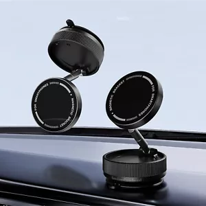 Magnetic Phone Holder Vacuum Suction Car Mount Adjustable Foldable For iPhone 16 - Picture 1 of 16