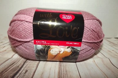 Camafeo de hilo Red Heart With Love #4 mediano 100 % acrílico 6 oz/170 g 315 yardas Foto 1 de 4