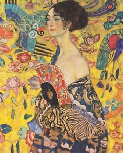 Impresión o lienzo - Dama con abanico Gustav Klimt - Imagen 1 de 1