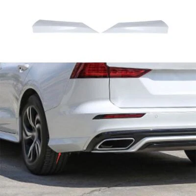 Painted White Rear Bumper Lip Chin Spoiler Splitter Fit For Volvo V60 2020-2023 - Image 1 of 4