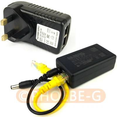 Gigabit 802.3at 24Watt PoE Kit (Splitter + Injector) 12V 2A Power Over Ethernet - Image 1 of 4