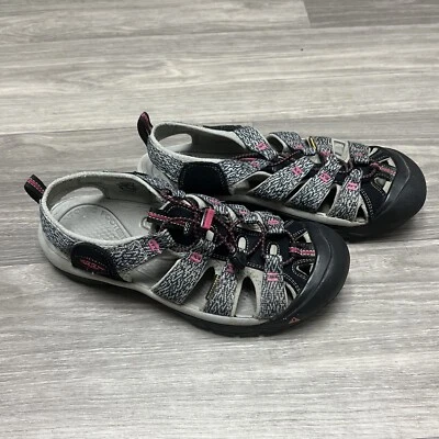 Keen Newport H2 Sport Mujer 10 Sandalia Impermeable Gris Negro Rosa Senderismo Sendero Foto 1 de 4