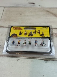 SCENIC ACCENTS HO GAUGE #A1891, CHILDREN (6 PIECES), WOODLAND SCENICS - Foto 1 di 2
