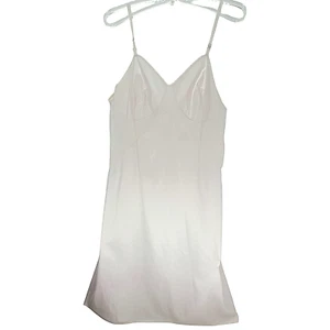Vanity Fair Pink Lace Trim Full Vintage Coquette Slip Dress Size 38 - Picture 1 of 16