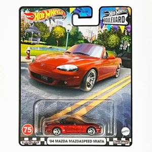 Mattel Hot Wheels Premium Boulevard #75 04 Mazda Mazdaspeed Miata Red GJT68 - Picture 1 of 1