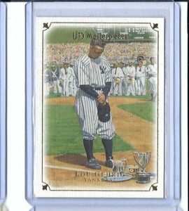 2007 Upper Deck Masterpieces Lou Gehrig New York Yankees #8 HOF