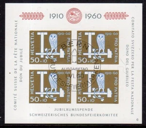 Switzerland 1960 Pro Patria min. sheet very fine used - Picture 1 of 1