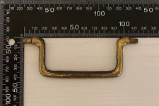Antique Solid Brass 18th Century Swan Neck Drawer Drop Handle Pull Bale Vintage