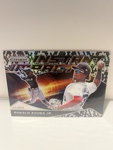 Ronald Acuna Jr. 2020 Prizm Instant Impact Snakeskin 38/50 Atlanta Braves