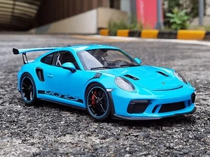 GT Autos 1/18 Scale Porsche 911 GT3 RS Blue Diecast Car Model Toy Gift - Picture 1 of 7