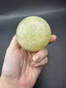 Citrine Crystal Sphere Yellow Quartz 419g Healing Decor Stone - Picture 1 of 17