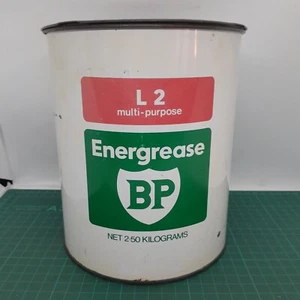 Vintage BP 2.5 Kilo Grease Tin 1980s - Picture 1 of 14