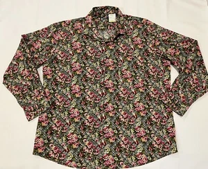 -Alan Flusser Men’s Button Down Shirt Size XXL Long Sleeve Floral New Shirt- - Picture 1 of 17