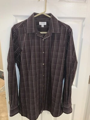 Camisa de manga larga para hombre John W. Nordstrom - marrón a cuadros - grande Foto 1 de 4