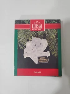 Hallmark GODCHILD Keepsake Ornament 1990 New - Picture 1 of 1