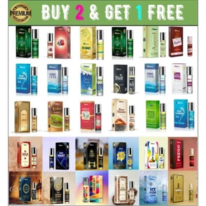 Fragrance Oils For Body 8 ml - 100% Pure Perfume Uncut Attar Ittar Etr Roll On - Foto 1 di 3