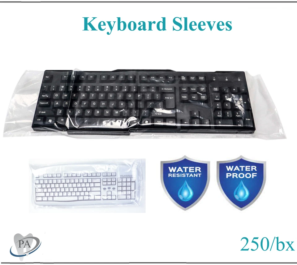 Funda de teclado desechable 22"W x 14"L funda de teclado universal, transparente Foto 1 de 4