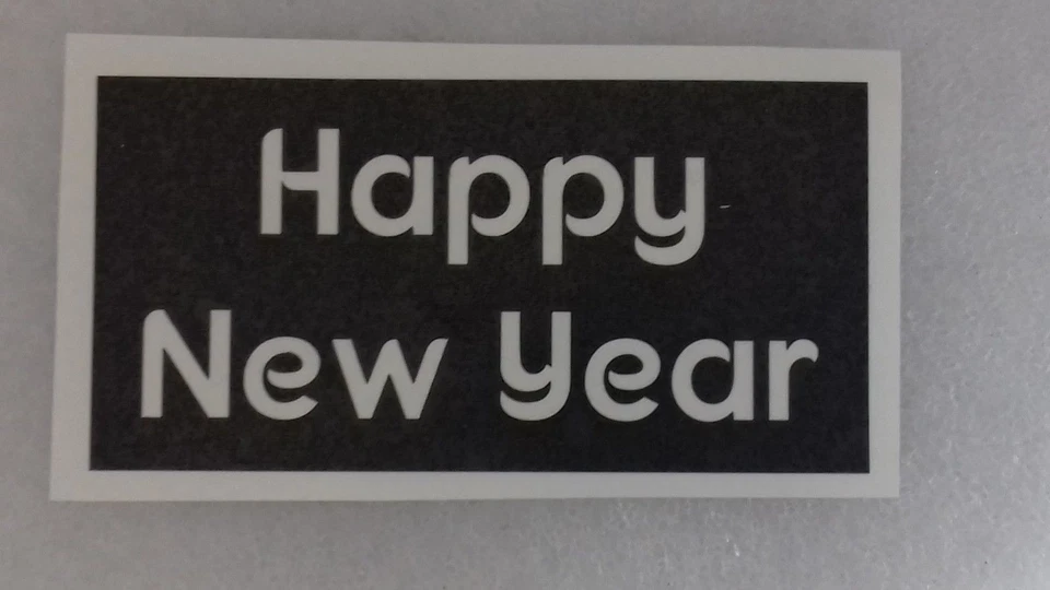 DAZZLE GLITTER TATTOOS 10 stencil Buon Anno per acquaforte su vetro regalo relax 2018