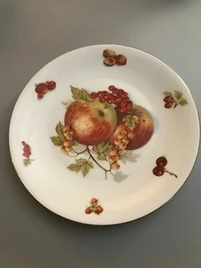 Plato de ensalada Seltmann Weiden H. Baviera manzana fruta nueces hecho en Alemania Occidental - Imagen 1 de 6