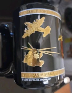 MCAS Nas Miramar Searle Top Gun Semper Fi Becher 9/11 2000 Vintage 22k Gold - Bild 1 von 14