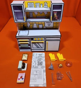Mini Verse Doll House Furniture Kitchen Island With Accessorys About 1:12 Scale - Picture 1 of 17