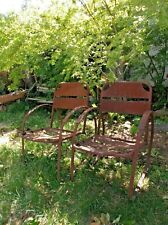 Antique 1940s Bouncer Patio Chair Set Patina Americana Shipping Available $$