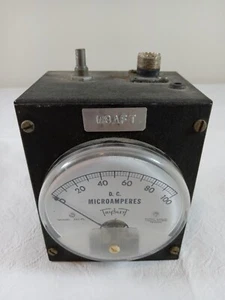 VTG TRIPLETT DC Microamperes Field Strength Meter Model 321PL 0-100 Scale SO239 - Picture 1 of 7