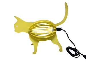 3D Wooden Cat Lamp - Foldable Animal Lamp - Cute Modern Table Light for Livin... - Picture 1 of 8