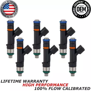 x6 OEM Bosch Fuel Injectors For 2008-2010 Chrysler Town & Country 3.3/3.8/4L V6 - Picture 1 of 5