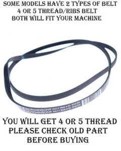 BUSH WMT0712EB WMT0712EW AMICA DWAC712DL WA 474 021 MACHINE Belt 4PJE1234 - Picture 1 of 1