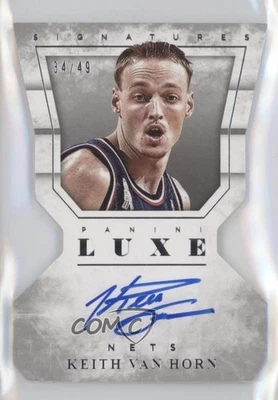 Auto troquelado Panini Luxe 2015-16/49 Keith Van Horn #DC-KVH Auto Foto 1 de 2