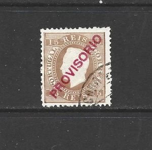 PORTUGAL - 1892 -1893 Overprinted "PROVISORIO" - 15R - PERF 12 1/2 - GOOD USED - Bild 1 von 1