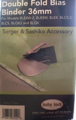 Baby Lock DOUBLE FOLD BIAS BINDER 36mm BLE8-S2 Serger & Sashiko  - Imagem 1 de 4