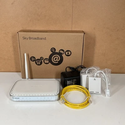 NETGEAR DG834G v2 54 Mbps Wireless ADSL2+ Modem Firewall Router 4 Port Switch - Image 1 of 4