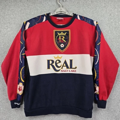 Real Salt Lake Sweater Mens Large Mitchell & Ness MLS Soccer Pullover Nostalgia - Image 1 of 4