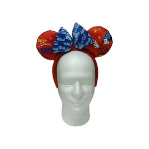 Disneyland PARIS Eur Disney 1992 Red/Blue Sorcerer Mickey Mouse Ear Headband - Picture 1 of 4