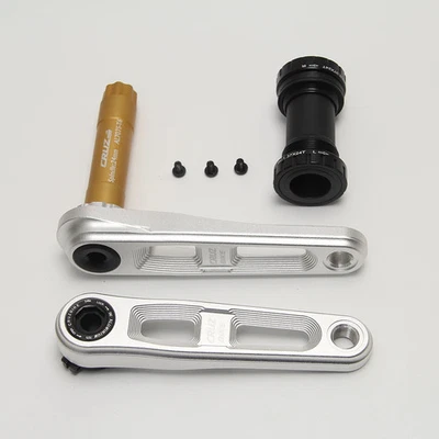 Juego de bielas plegables para bicicleta para niños ultraligeras 127/140/150 mm manivela tecnológica hueca Foto 1 de 4