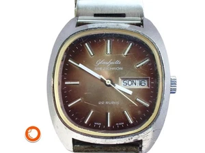 1970er Glashütte Spezichron 22Rubis Automatic Ehrengeschenk ZK der SED HAU DDR - Bild 1 von 7