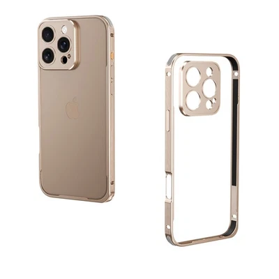 For iPhone 17 Pro Max 17 Air 16 15 14 13 Metal Bumper Case+Camera Lens Protector - Image 1 of 4