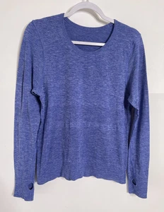 Lululemon Breeze By Long Sleeve II Top Damen 8 lila Laufen Fitness Pullover - Bild 1 von 10