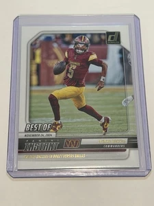 2025 Donruss Jayden Daniels Best of Instant #INS-JDS Washington Commanders - Bild 1 von 2