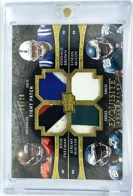 2009 UD Exquisite McCoy/Maclin/Freeman/Harvin/Greene Rookie 8-Patch 19/20 - Image 1 of 2