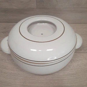 Denby c1970s Gourmet Vaniglia Gres Casseruola Crock Pot Piatto Larghezza 26 Cm - Foto 1 di 20
